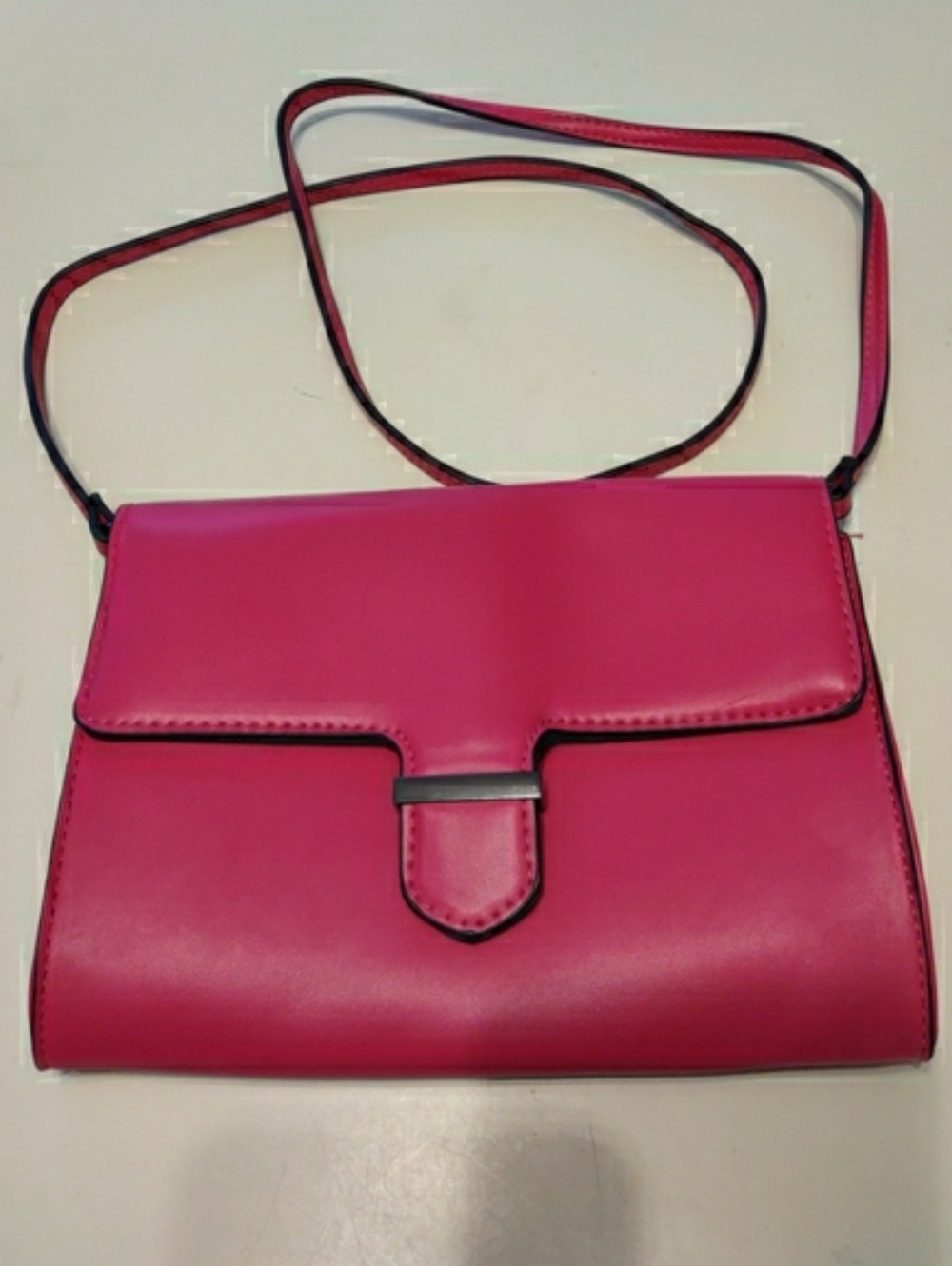 A New Day Hot Pink Magnetic Closure Crossbody Bag